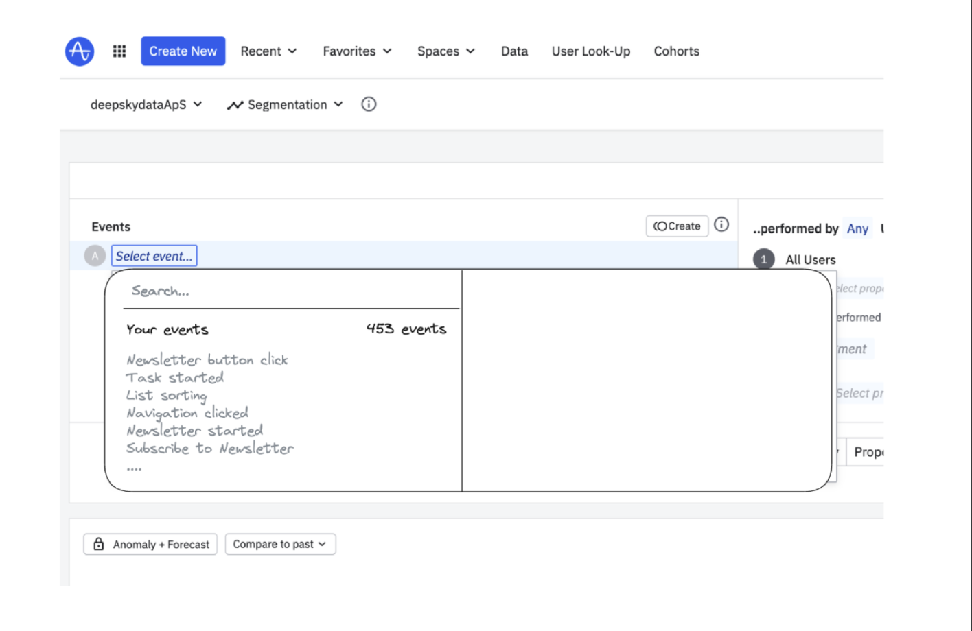 Too many events - finding the right one