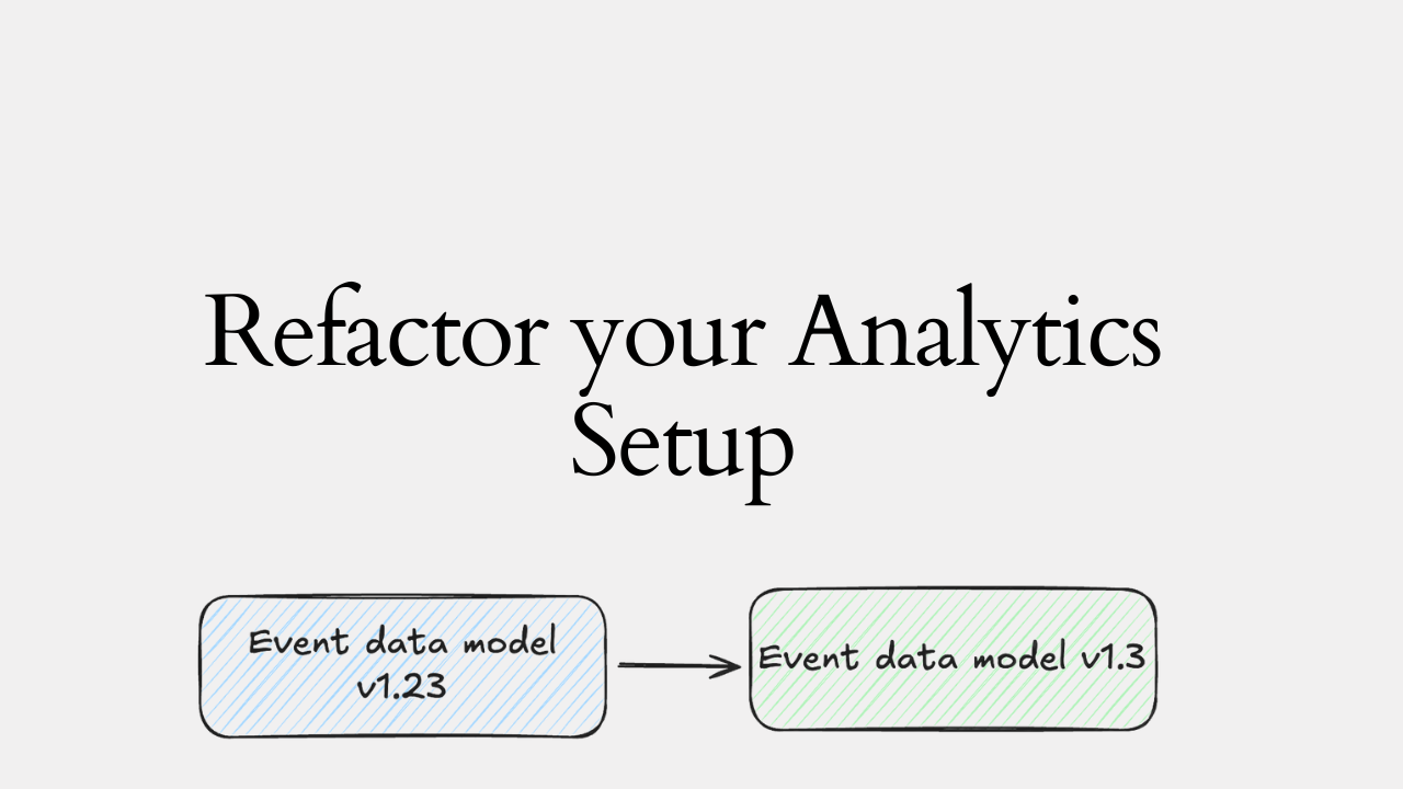 How to refactor your tracking design?